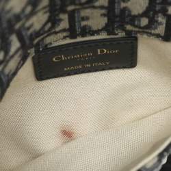 Pre Owned حقيبة خصر ديور سادل جلد و كانفاس أوبليك أزرق