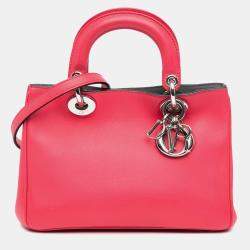 Dior Pink Small Leather Diorissimo Satchel