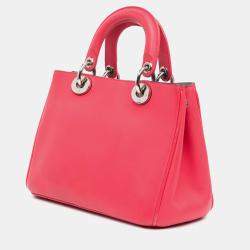 Dior Pink Small Leather Diorissimo Satchel