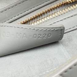 Dior Grey Leather Saddle Bag