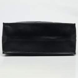 Dior Black Archicannage Leather Large Essential Tote