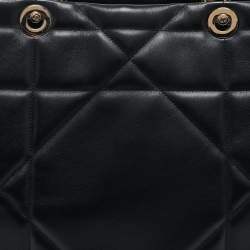 Dior Black Archicannage Leather Large Essential Tote