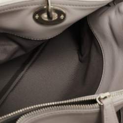 Dior Grey Cannage Leather Granville Polochon Satchel