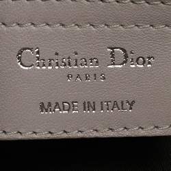 Dior Grey Cannage Leather Granville Polochon Satchel