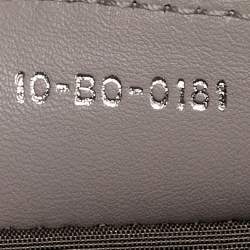 Dior Grey Cannage Leather Granville Polochon Satchel