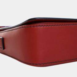 Dior Red Smooth Calfskin J Adior Flap Bag