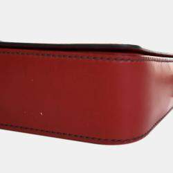 Dior Red Smooth Calfskin J Adior Flap Bag