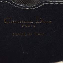 Dior Navy Blue Oblique Canvas Bobby Medium Shoulder Bag