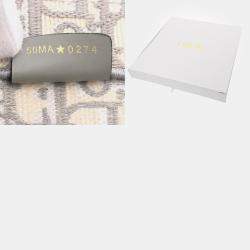 Dior Grey Canvas Medium Book Tote Bag