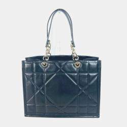 Dior Black Leather Essential Small Tote Bag