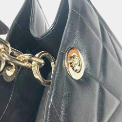 Dior Black Leather Essential Small Tote Bag