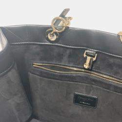 Dior Black Leather Essential Small Tote Bag