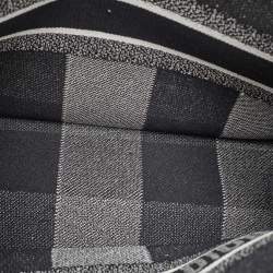 Dior Black/White Check'N'Dior Canvas Medium Book Tote