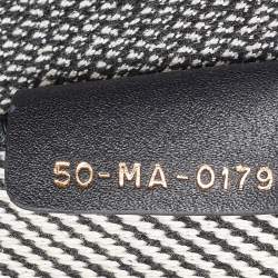 Dior Black/White Check'N'Dior Canvas Medium Book Tote