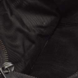 Pre Owned Dior Black Ultra Matte Cannage Leather Lady Dior Zip Card Holder