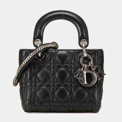 Dior Black Mini Lambskin Cannage Lady Dior