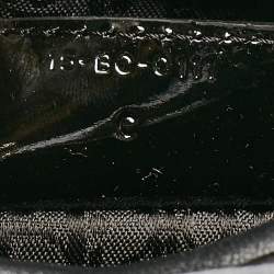 Pre Owned Dior Black Cannage Patent Leather Large Lady Dior Tote