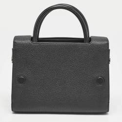 Pre Owned Dior Black Leather Mini Diorever Top Handle Bag