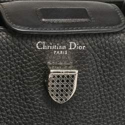 Pre Owned Dior Black Leather Mini Diorever Top Handle Bag