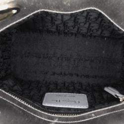 Dior Grey Mini Satin Cannage Lady Dior