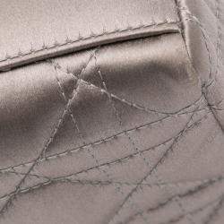 Dior Grey Mini Satin Cannage Lady Dior