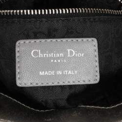Dior Grey Mini Satin Cannage Lady Dior