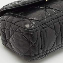 Dior Black Cannage Leather Milly La Foret Shoulder Bag