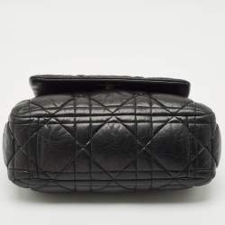 Dior Black Cannage Leather Milly La Foret Shoulder Bag