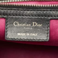Dior Black Cannage Leather Milly La Foret Shoulder Bag