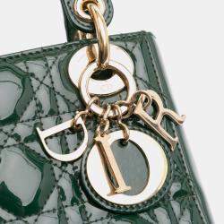 Dior Green Mini Patent Cannage Lady Dior