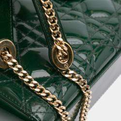 Dior Green Mini Patent Cannage Lady Dior