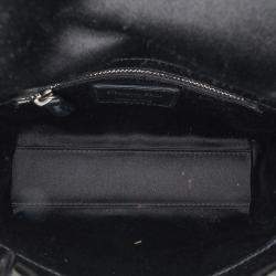 Dior Black Mini Satin Cannage Strass Crystal Embellished Lady Dior