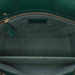 Dior Green Medium Patent Cannage Lady Dior