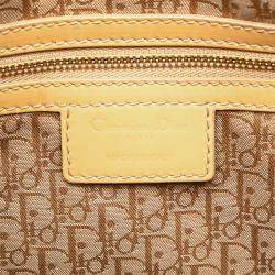 Dior Beige/Brown Large Patent Cannage Lady Dior