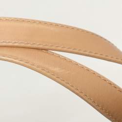 Pre Owned Dior Brown/Beige Oblique Canvas and Leather Jeans Pocket Tote