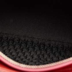 Dior Red Cannage Patent Leather Large Lady Dior Tote