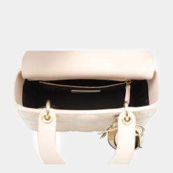Dior Powder Pink Quilted Lambskin Leather Small Lady Dior Shoulder Bag