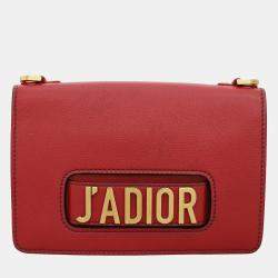 Dior Red Leather J'Adior Flap Bag