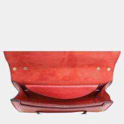 Dior Red Leather J'Adior Flap Bag
