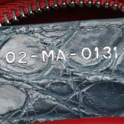 Pre Owned Dior Multicolor Croc Embossed Leather and Tweed Medium Lady Dior Tote