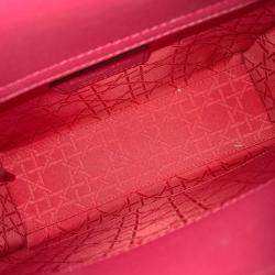 Pre Owned Dior Red Leather Cannage Lady Bag Small