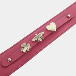 Pre Owned Dior Red Leather Cannage Lady Bag Small