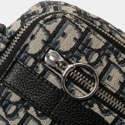 Dior Navy Blue Oblique Canvas Safari Crossbody