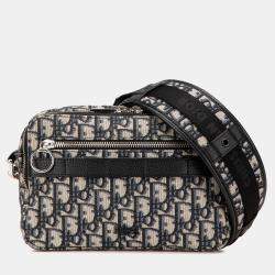 Dior Navy Blue Oblique Canvas Safari Crossbody