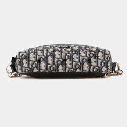 Dior Navy Blue Oblique Canvas Safari Crossbody