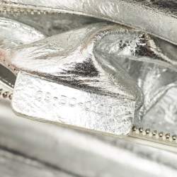 Dior Silver Leather Medium Diorama Shoulder Bag