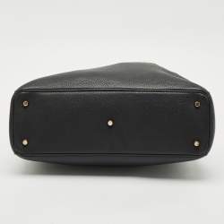 Dior Black Leather Large Diorissimo Shopper Tote