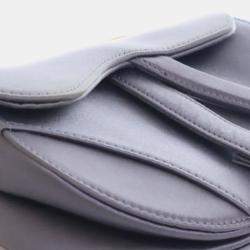 Dior Purple Mini Satin Crystal Embellished Saddle