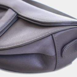 Dior Purple Mini Satin Crystal Embellished Saddle