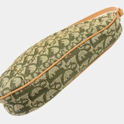 Christian Dior Green Trotter Saddle Handbag
